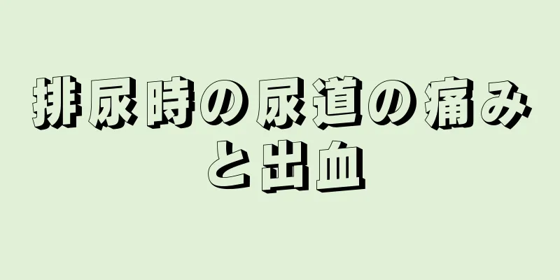 排尿時の尿道の痛みと出血