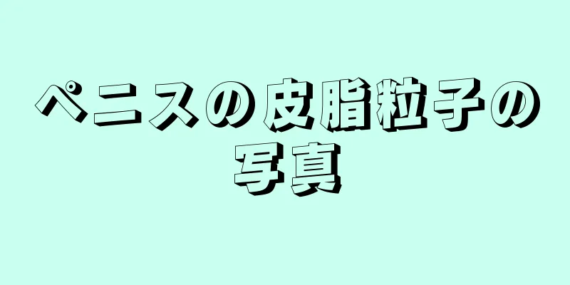 ペニスの皮脂粒子の写真
