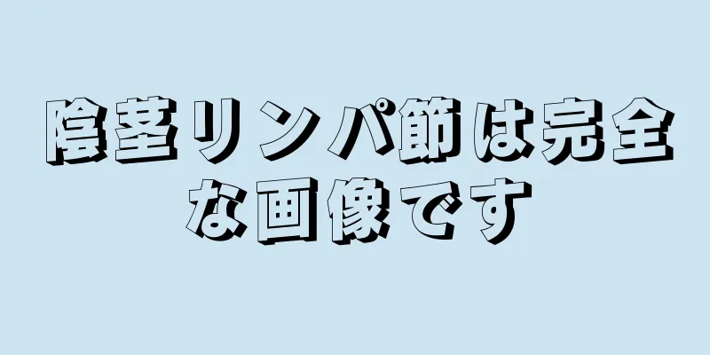 陰茎リンパ節は完全な画像です