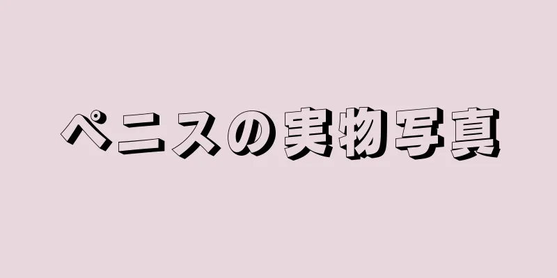 ペニスの実物写真