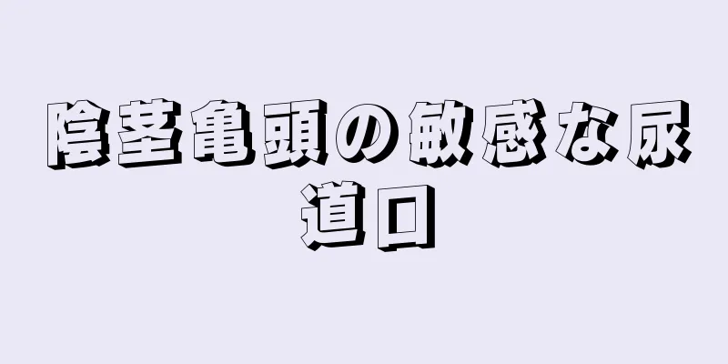 陰茎亀頭の敏感な尿道口
