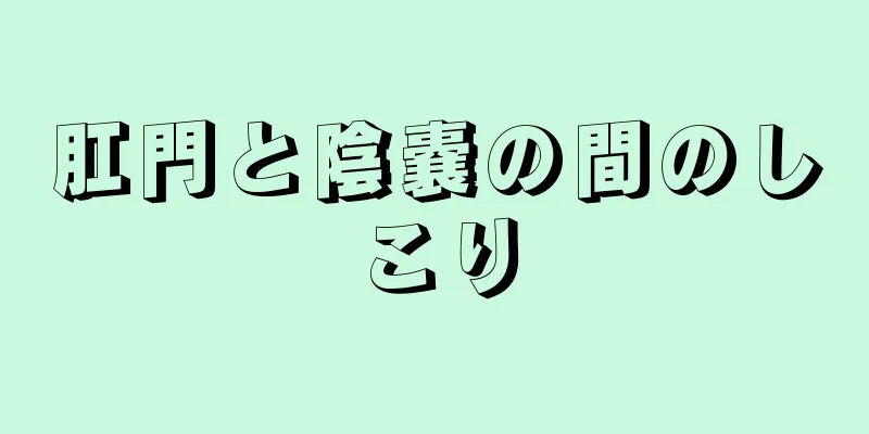 肛門と陰嚢の間のしこり