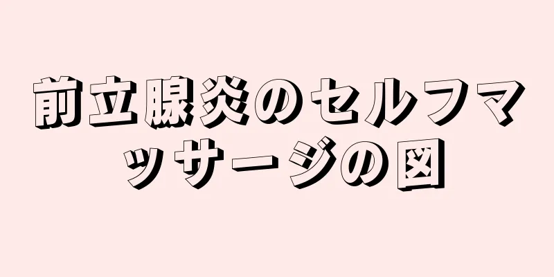 前立腺炎のセルフマッサージの図