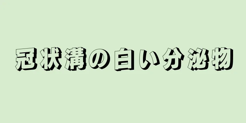 冠状溝の白い分泌物