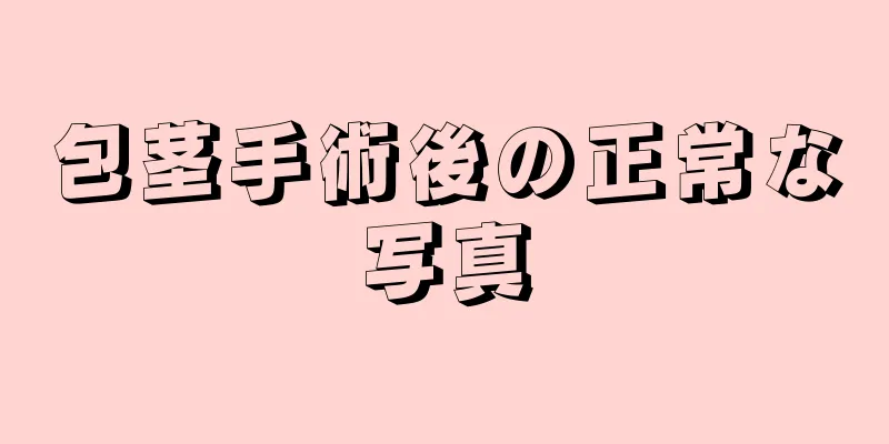 包茎手術後の正常な写真