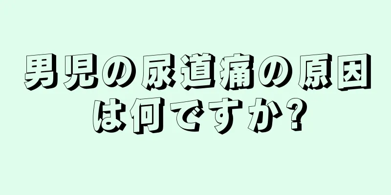 男児の尿道痛の原因は何ですか?