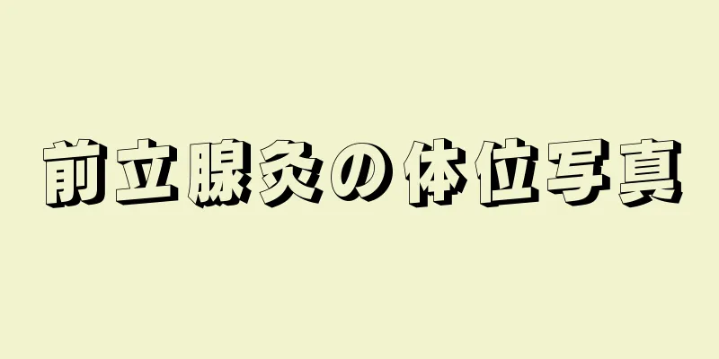 前立腺灸の体位写真