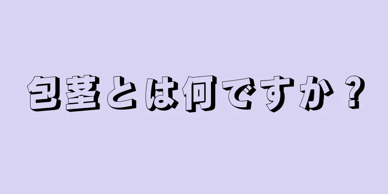 包茎とは何ですか？