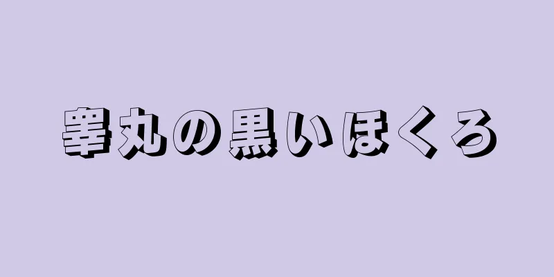 睾丸の黒いほくろ