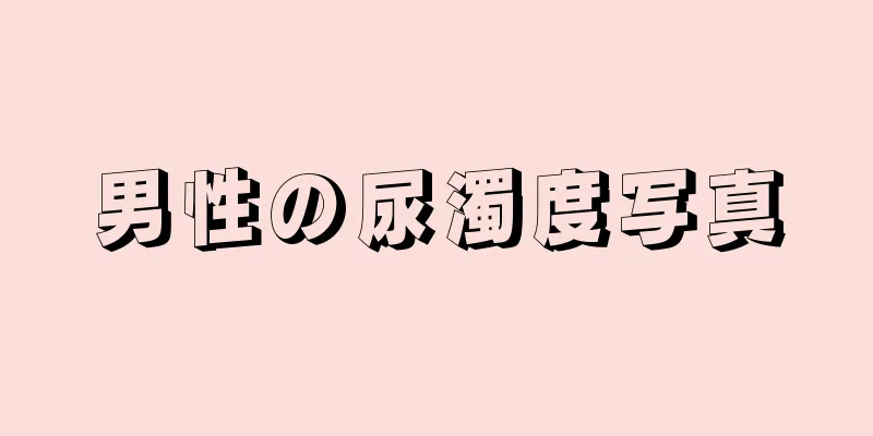男性の尿濁度写真