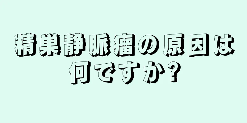 精巣静脈瘤の原因は何ですか?
