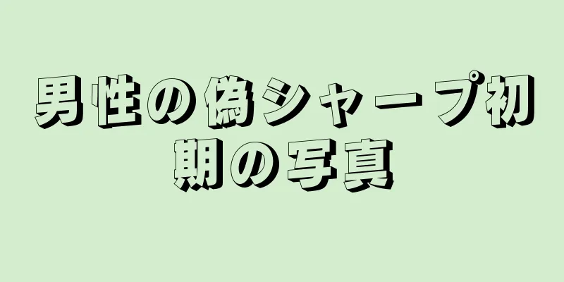 男性の偽シャープ初期の写真