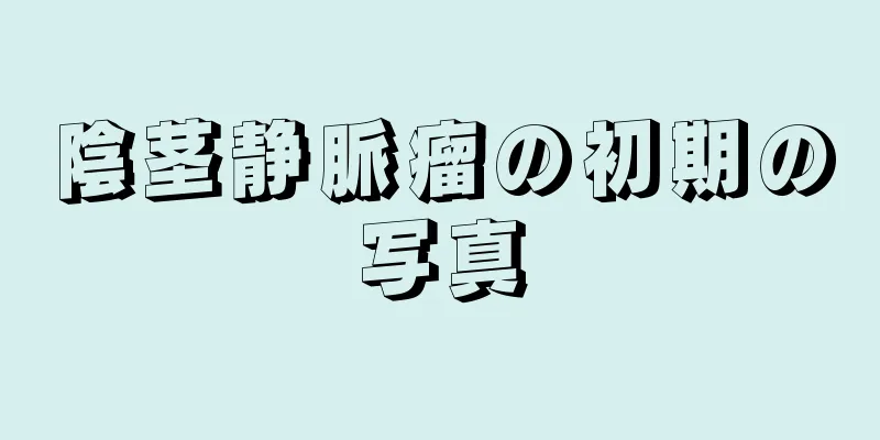 陰茎静脈瘤の初期の写真