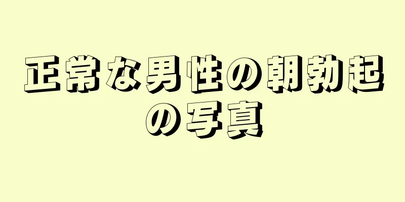 正常な男性の朝勃起の写真
