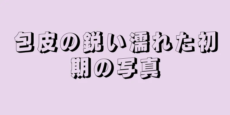 包皮の鋭い濡れた初期の写真