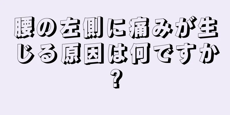 腰の左側に痛みが生じる原因は何ですか?