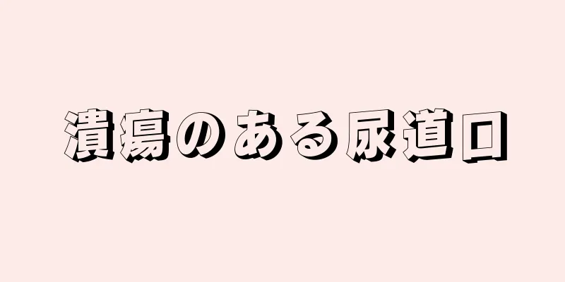 潰瘍のある尿道口