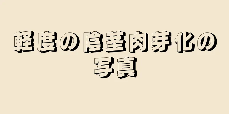 軽度の陰茎肉芽化の写真