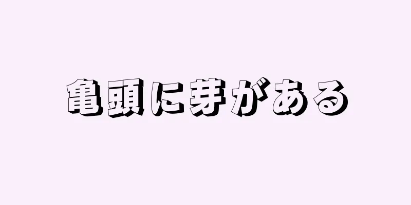 亀頭に芽がある