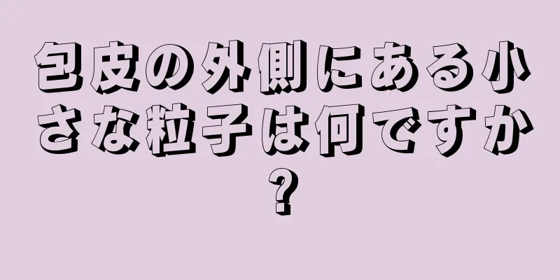 包皮の外側にある小さな粒子は何ですか?