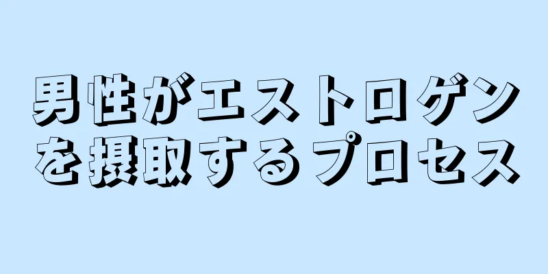 男性がエストロゲンを摂取するプロセス