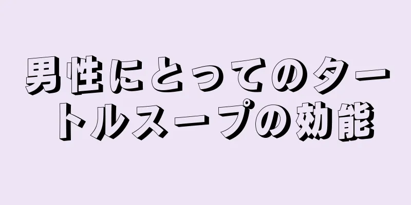男性にとってのタートルスープの効能