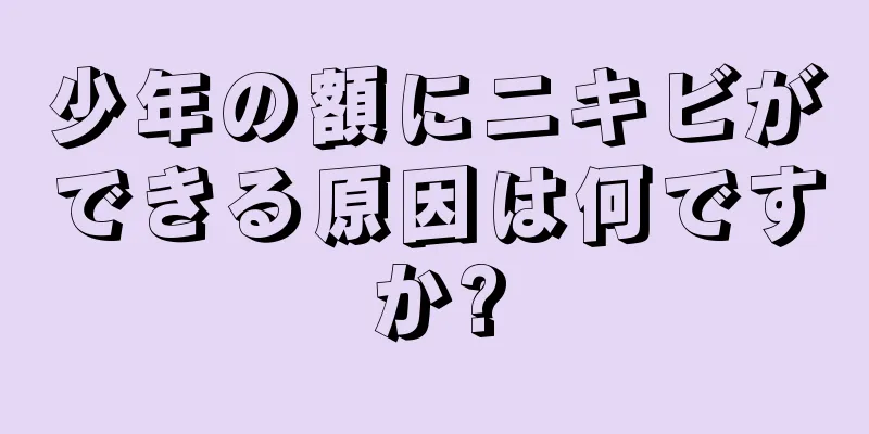 少年の額にニキビができる原因は何ですか?
