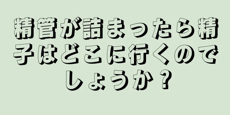精管が詰まったら精子はどこに行くのでしょうか？