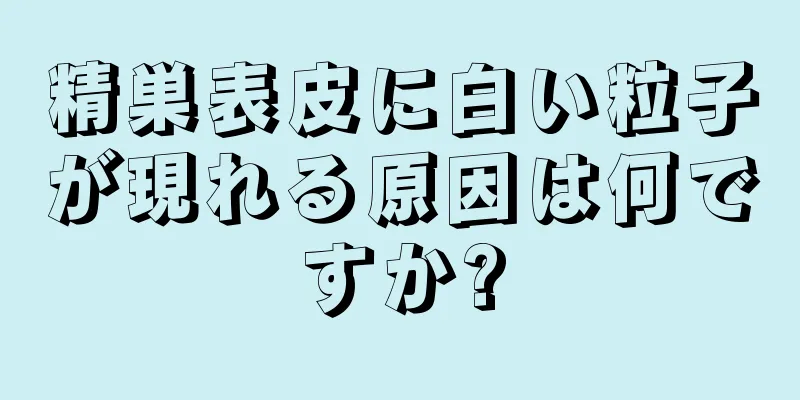 精巣表皮に白い粒子が現れる原因は何ですか?