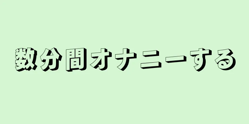 数分間オナニーする