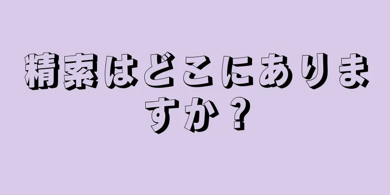 精索はどこにありますか？