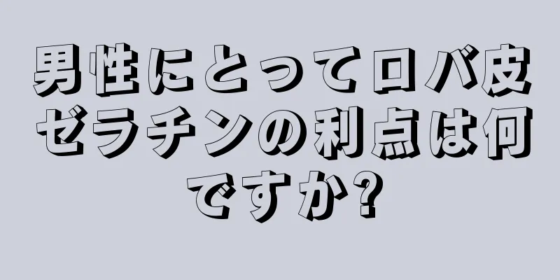 男性にとってロバ皮ゼラチンの利点は何ですか?