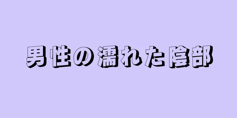 男性の濡れた陰部