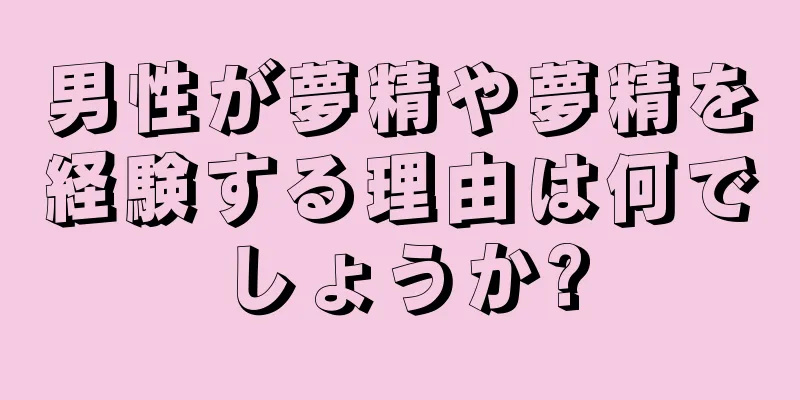 男性が夢精や夢精を経験する理由は何でしょうか?