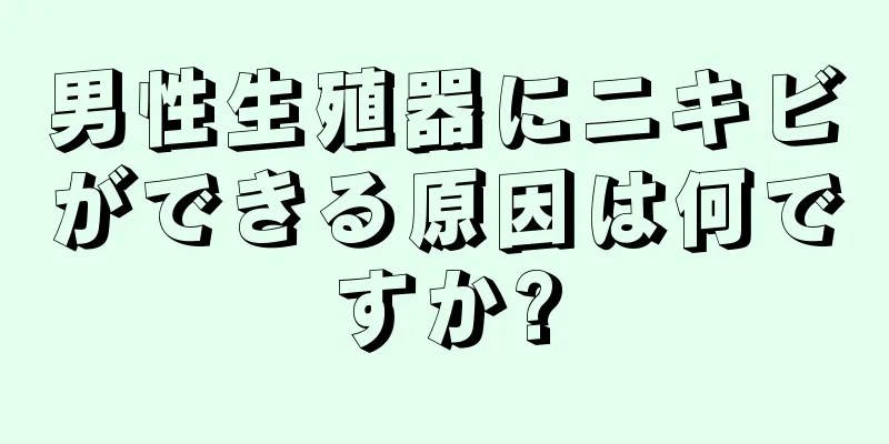 男性生殖器にニキビができる原因は何ですか?