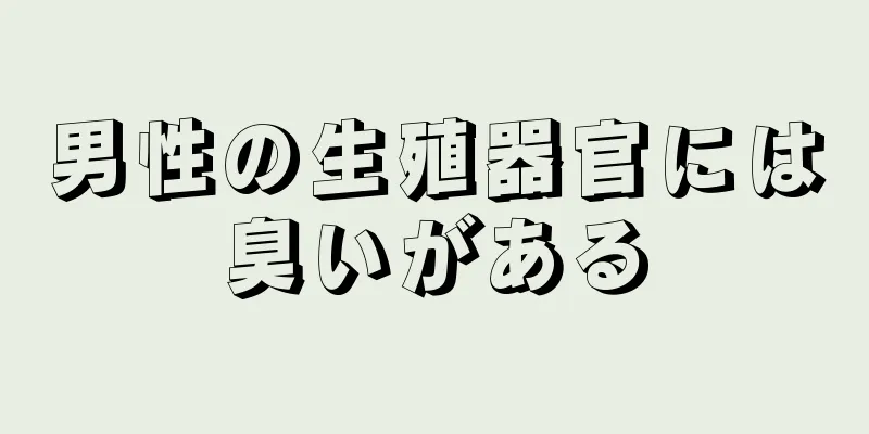 男性の生殖器官には臭いがある