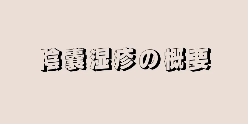 陰嚢湿疹の概要