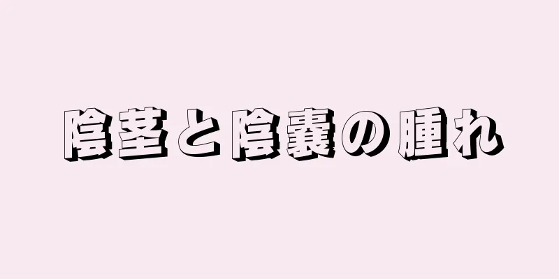 陰茎と陰嚢の腫れ