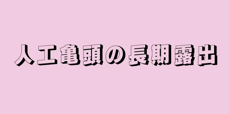 人工亀頭の長期露出