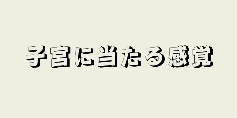子宮に当たる感覚