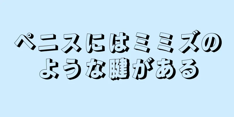 ペニスにはミミズのような腱がある