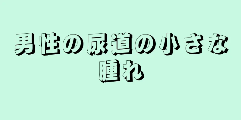 男性の尿道の小さな腫れ
