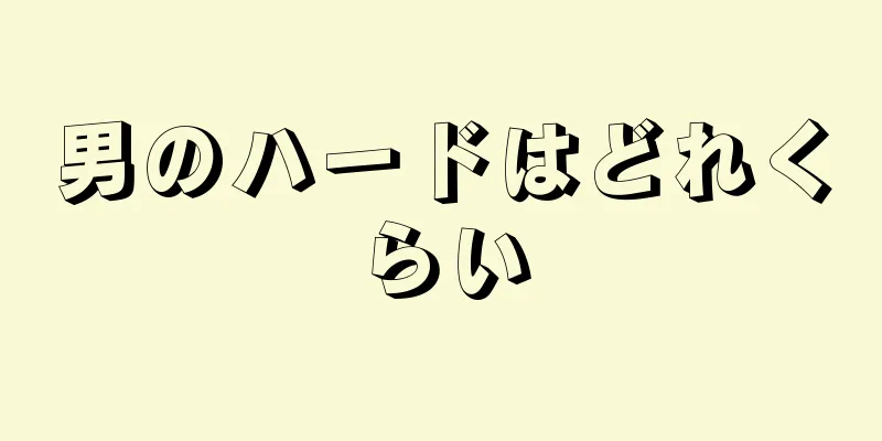 男のハードはどれくらい