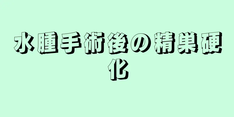 水腫手術後の精巣硬化