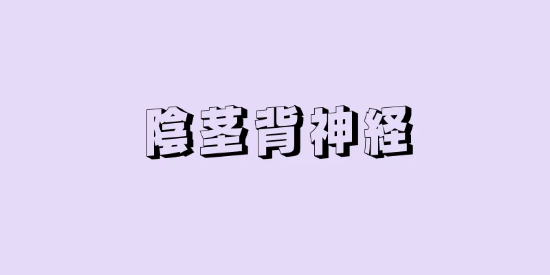 陰茎背神経