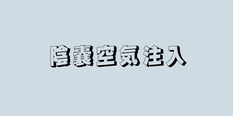 陰嚢空気注入