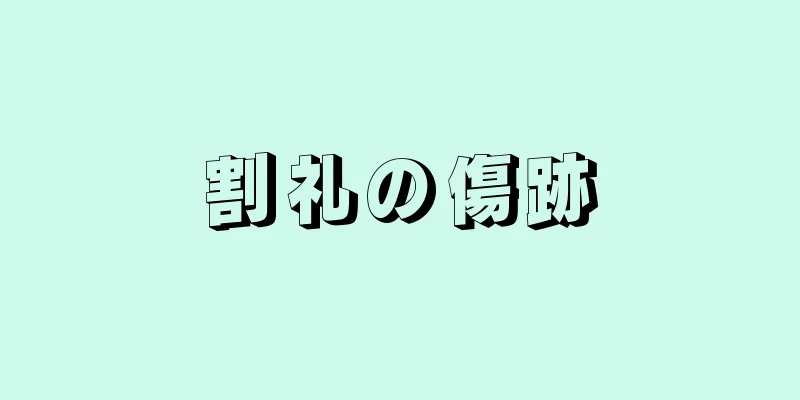 割礼の傷跡