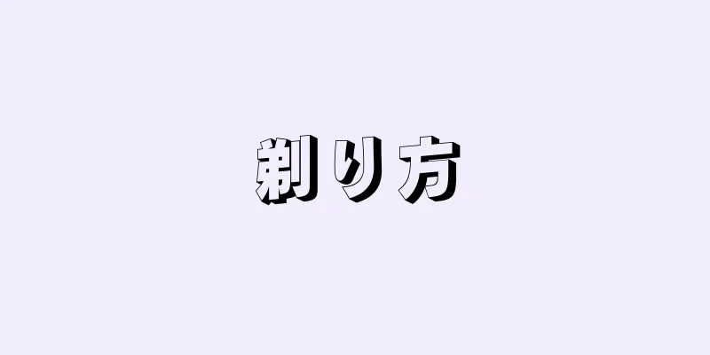 剃り方