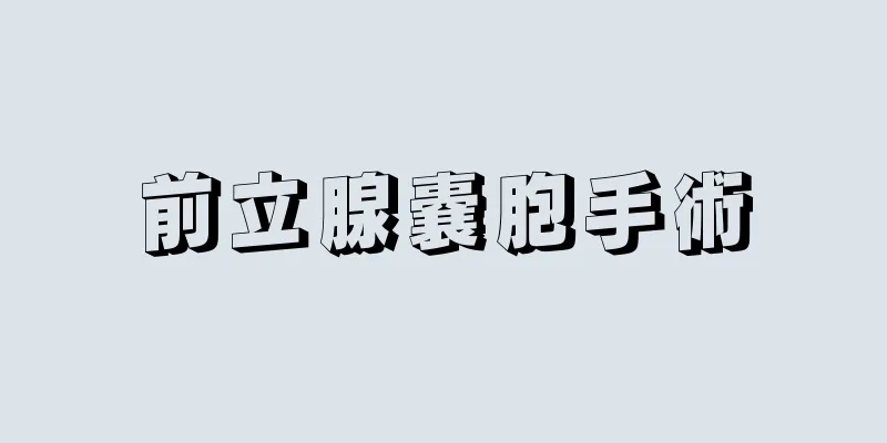 前立腺嚢胞手術