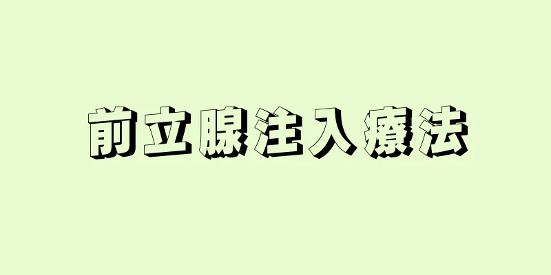前立腺注入療法